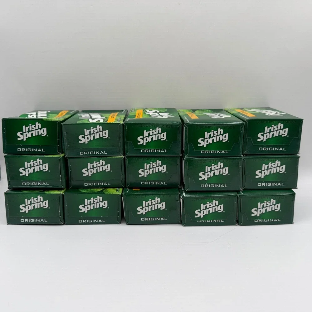 Irish Spring Original Bar Soap 15 OLD FORMULA No Linseed/Flaxseed Oil 4oz Sealed